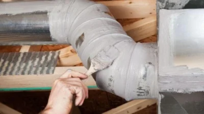 HVAC duct gasket and sealant