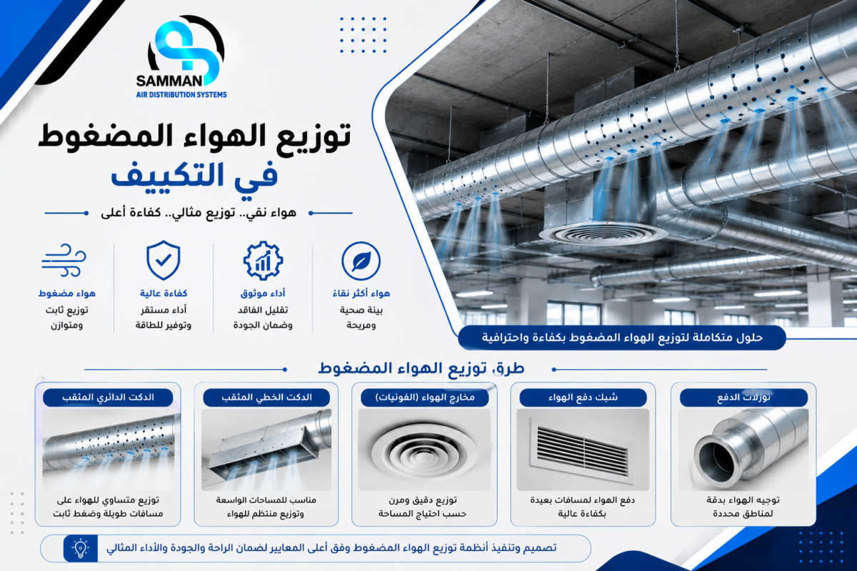 توزيع الهواء المضغوط في التكييف